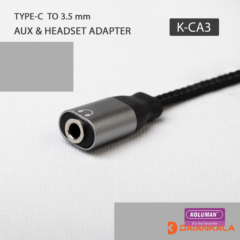 Koluman K-CA3 Type-C to AUX/Type-C Cable