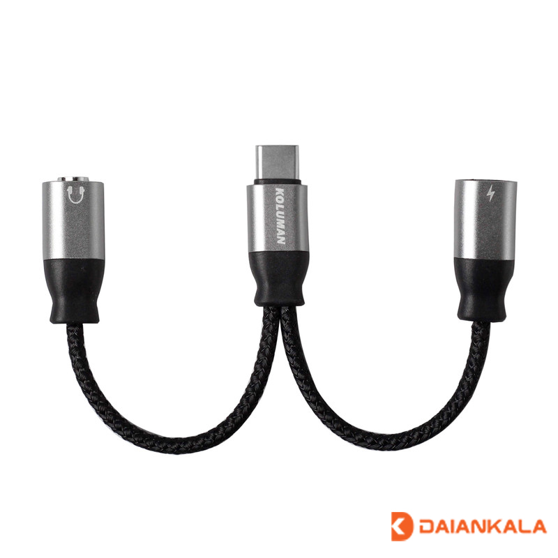 Koluman K-CA3 Type-C to AUX/Type-C Cable