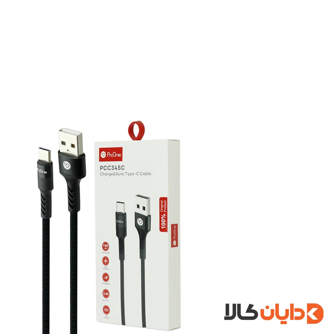 کابل USB به TYPE-C پرووان | PROONE مدل PCC345C موجود در دایان کالا با بهترین قیمت